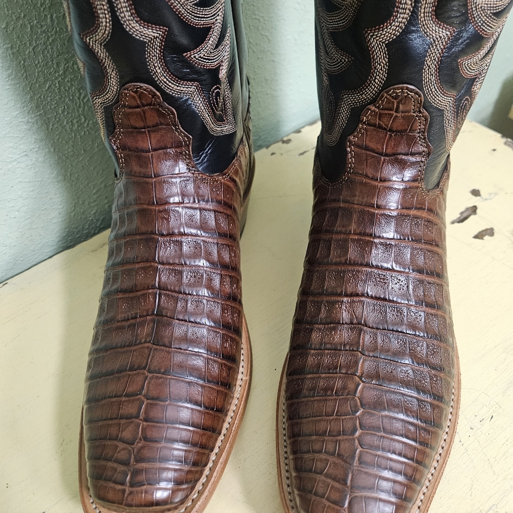 Nocona Legacy Collection Caiman Western Boots - Picture 10 of 14